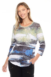 Round-Neck Top - Terra Sky - CARINE