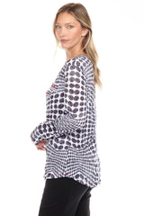 Pamela Top L/S - Rhythm Dots - CARINE