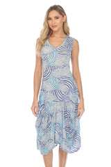 Valerie Dress - Blue Whirl - CARINE