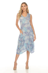 Valerie Dress - Blue Whirl - CARINE