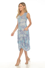 Valerie Dress - Blue Whirl - CARINE