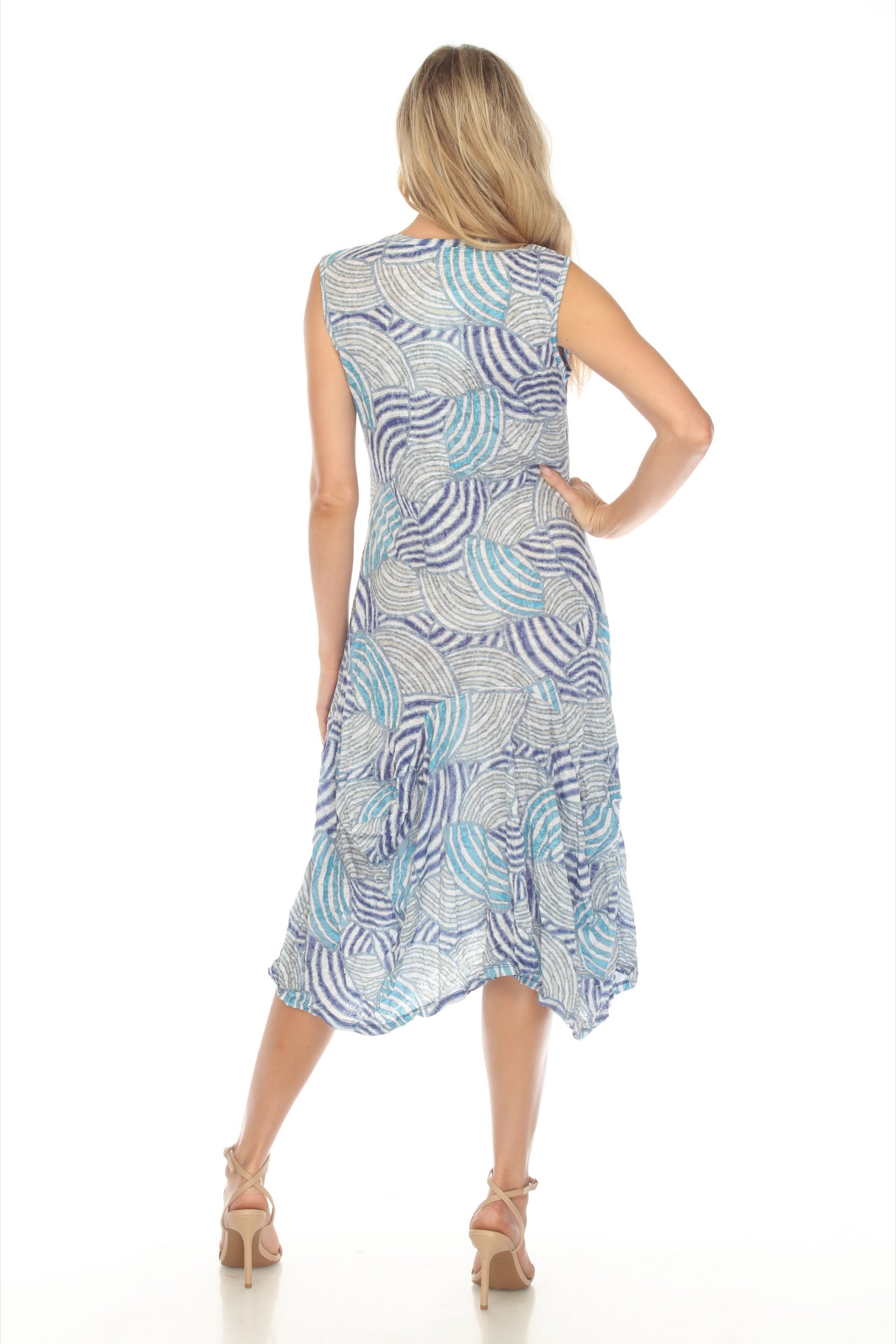 Valerie Dress - Blue Whirl - CARINE