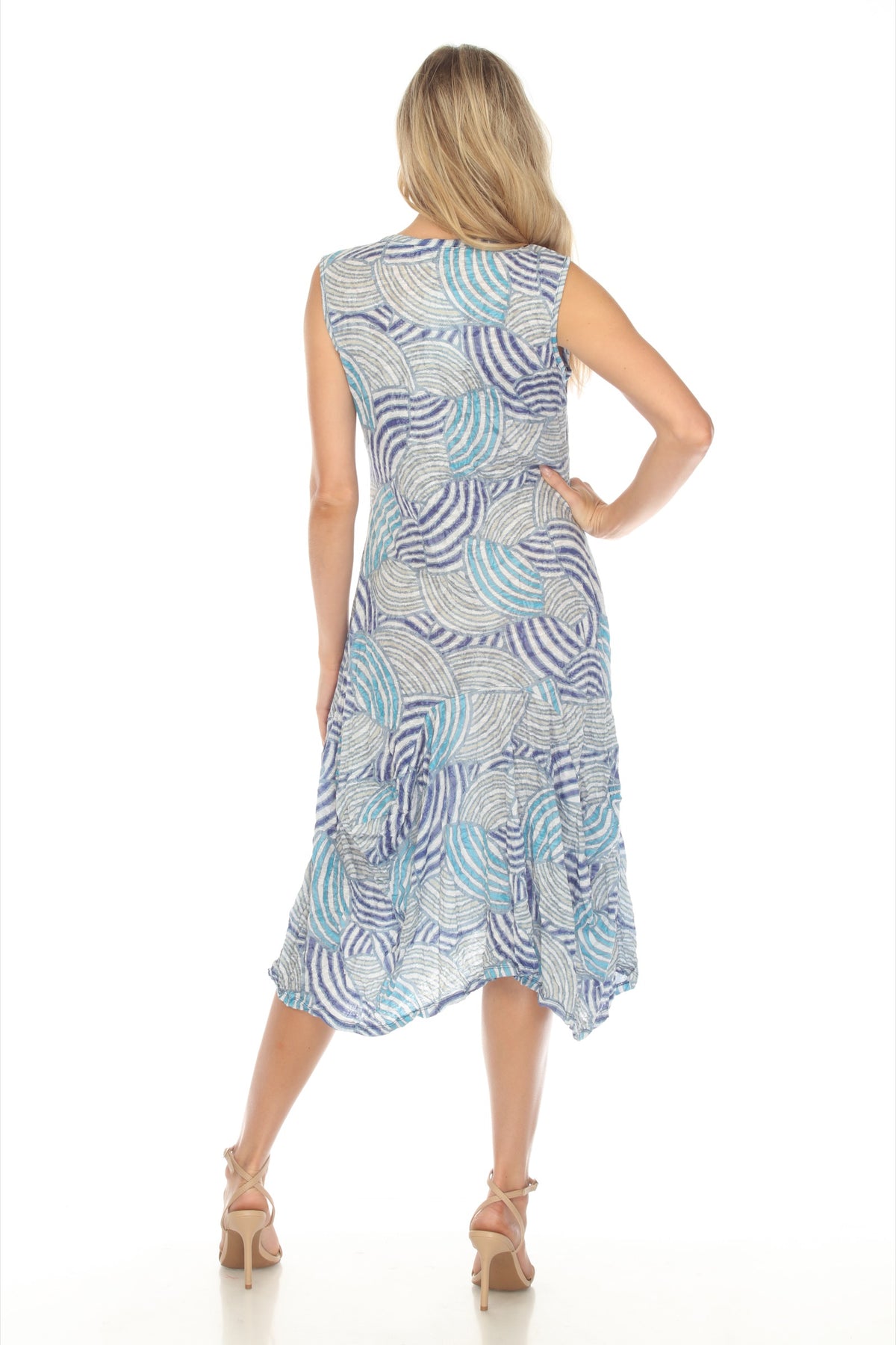 Valerie Dress - Blue Whirl - CARINE