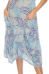 Valerie Dress - Blue Whirl - CARINE