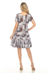 Dakota Dress - Mocha Patch - CARINE