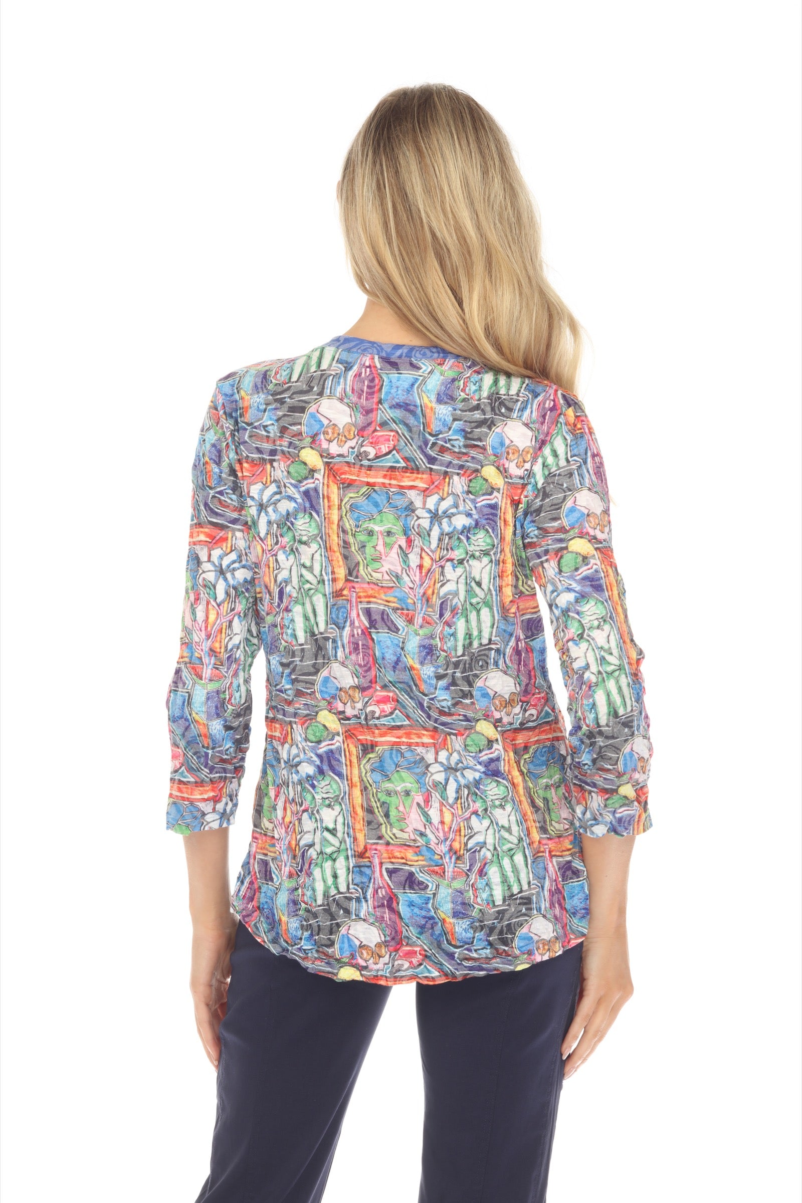 V-Neck Top - Art House - CARINE