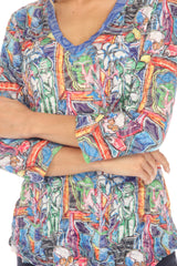 V-Neck Top - Art House - CARINE