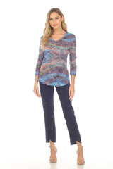 V-Neck Top - Evening Prism - CARINE