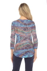 V-Neck Top - Evening Prism - CARINE