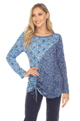 Joelle Top - Sapphire Mix - CARINE