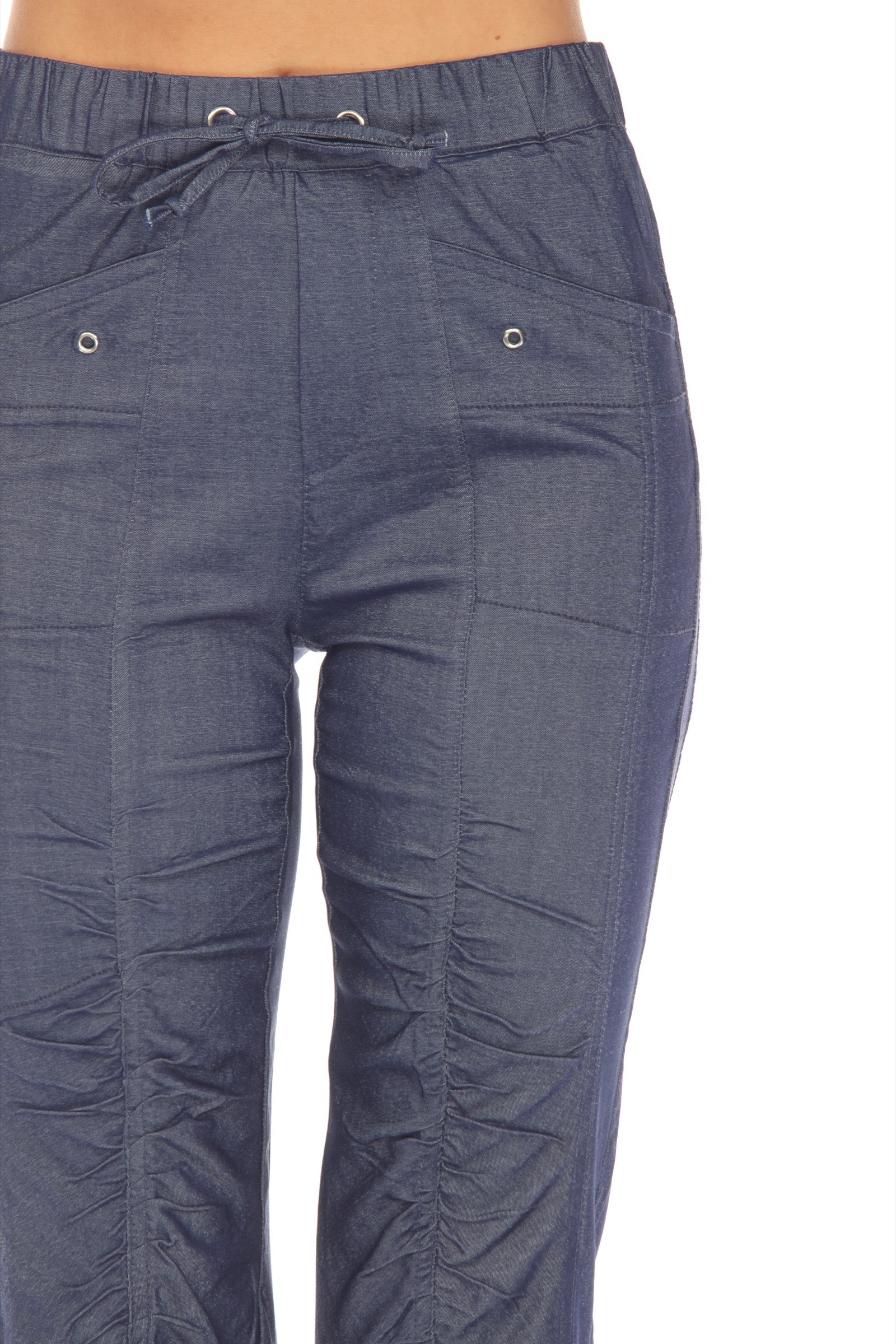 Ruched Scallop Cargo Pant - CARINE