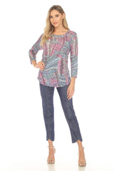 Round-Neck Top - Orchid Vibe - CARINE