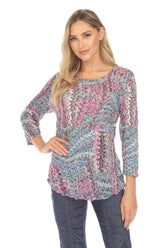 Round-Neck Top - Orchid Vibe - CARINE