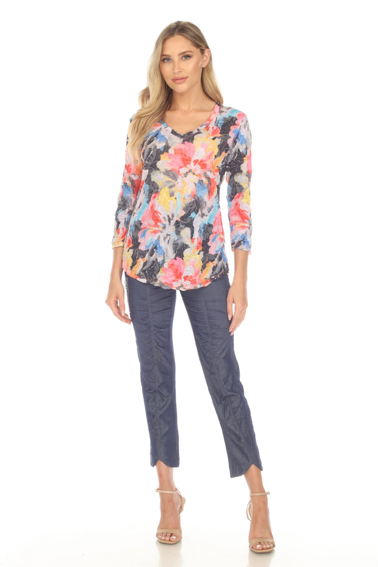 V-Neck Top - Starry Burst - CARINE