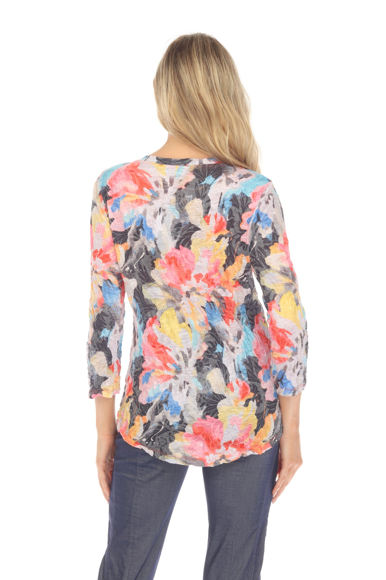 V-Neck Top - Starry Burst - CARINE
