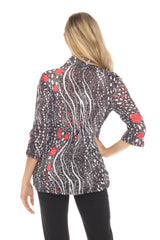 Sabrina Shirt - Red Chips - CARINE