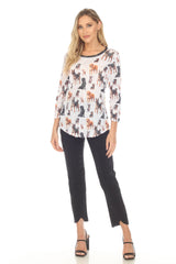 Round-Neck Top - Dog Show - CARINE