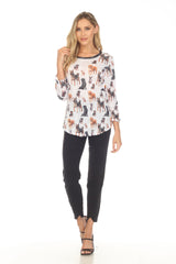 Round-Neck Top - Dog Show - CARINE