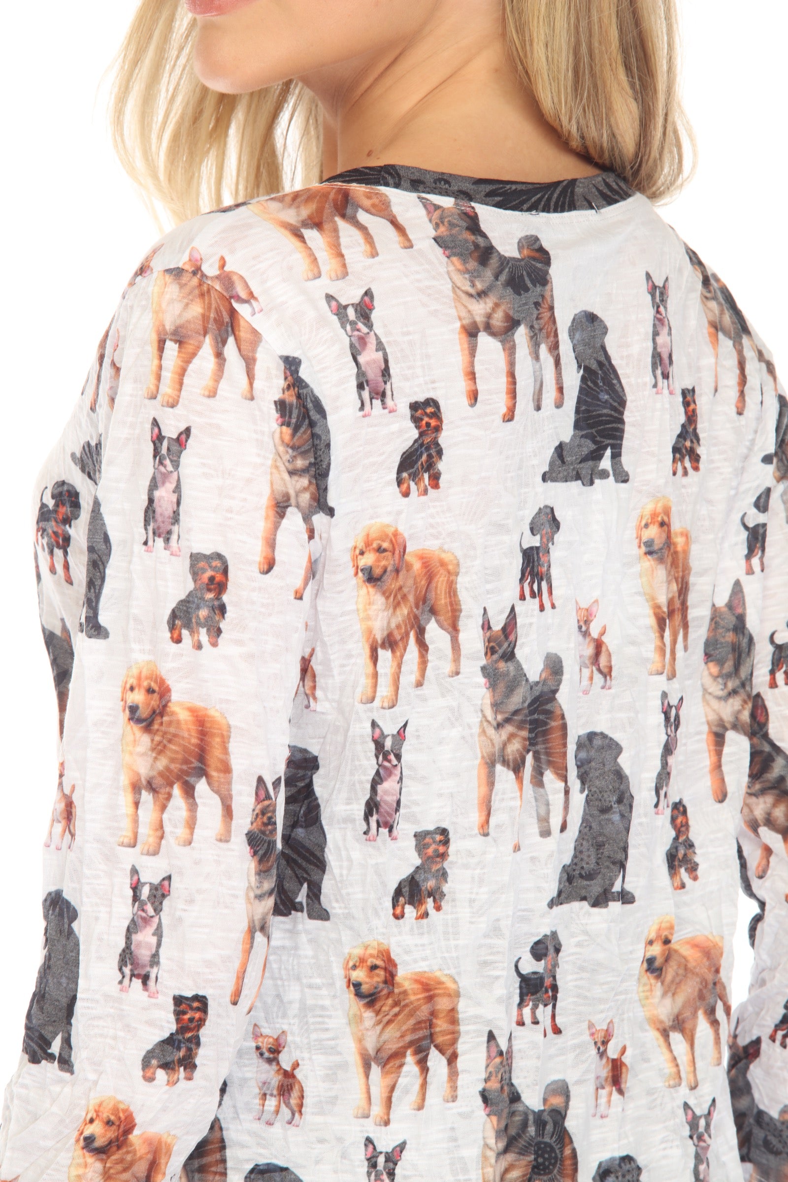 Round-Neck Top - Dog Show - CARINE