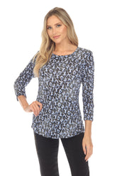Round-Neck Top - Midnight Yoga - CARINE