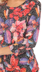 Round-Neck Top - Sunset Bloom - CARINE