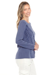 Diagonal Trim Accent Pullover - CARINE