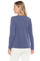 Diagonal Trim Accent Pullover - CARINE