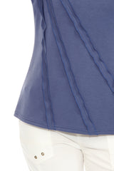 Diagonal Trim Accent Pullover - CARINE