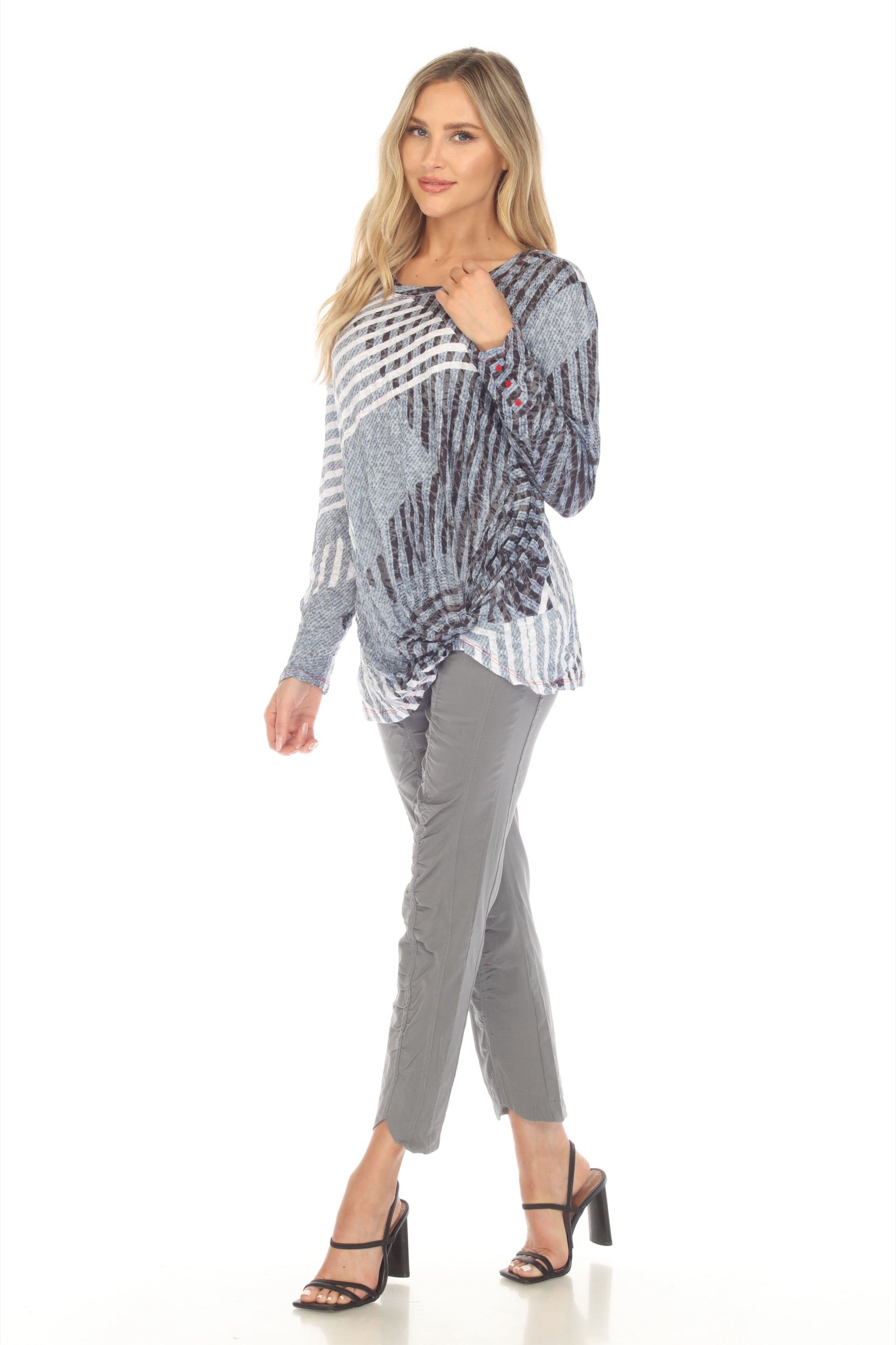 Layla Top - Slate Dash - CARINE