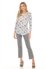 Round-Neck Top - Catch Fish - CARINE