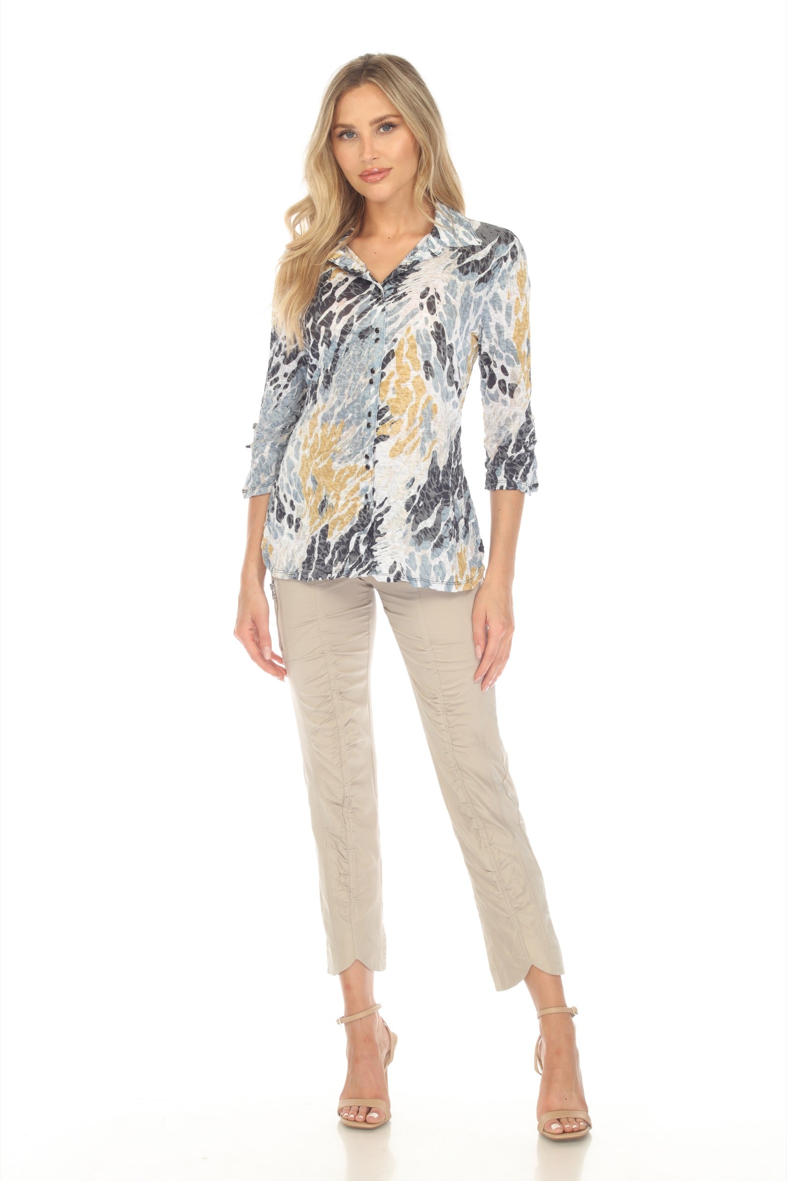 Sabrina Shirt - Safari Splash - CARINE