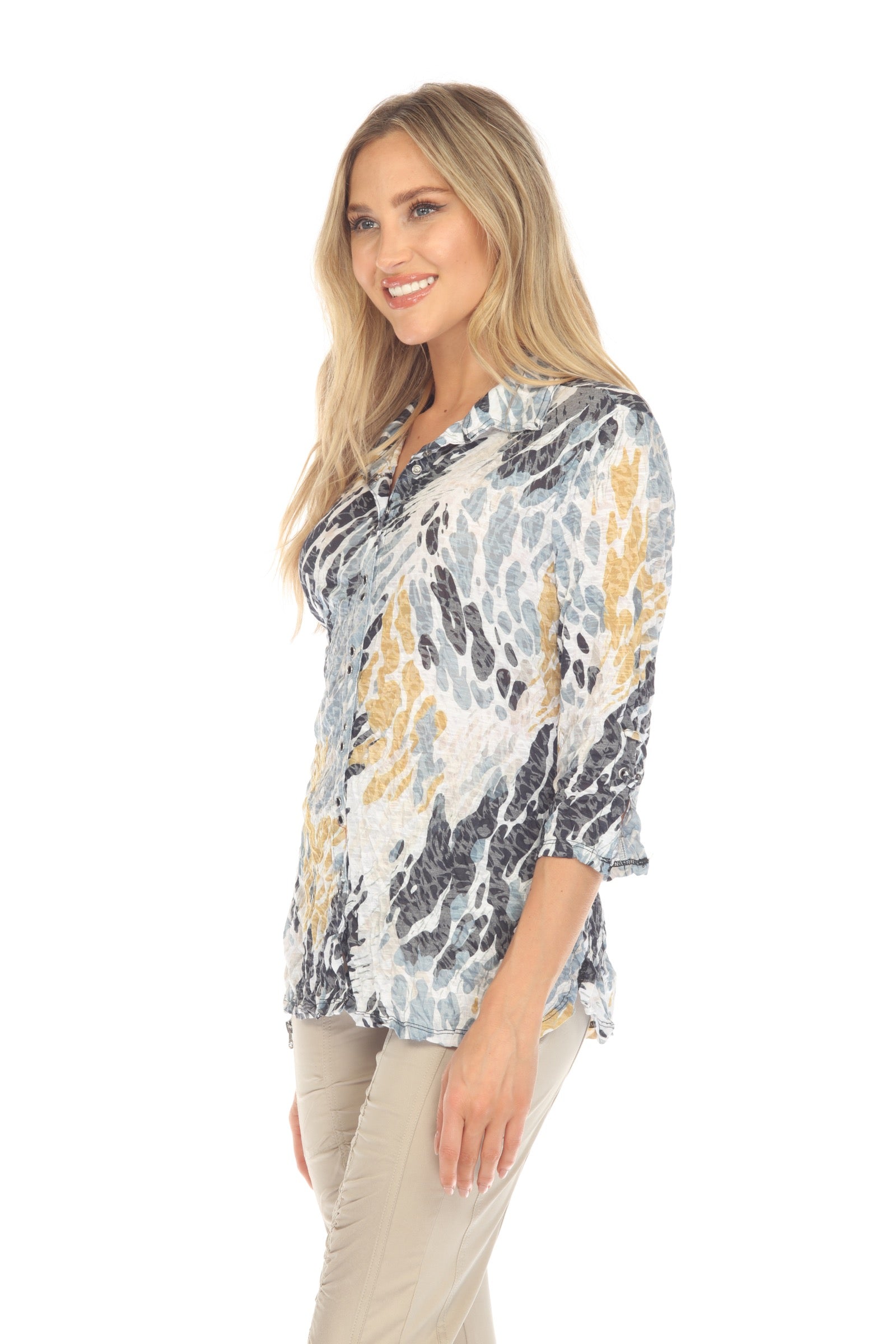 Sabrina Shirt - Safari Splash - CARINE