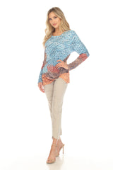 Layla Top - Aqua Sands - CARINE