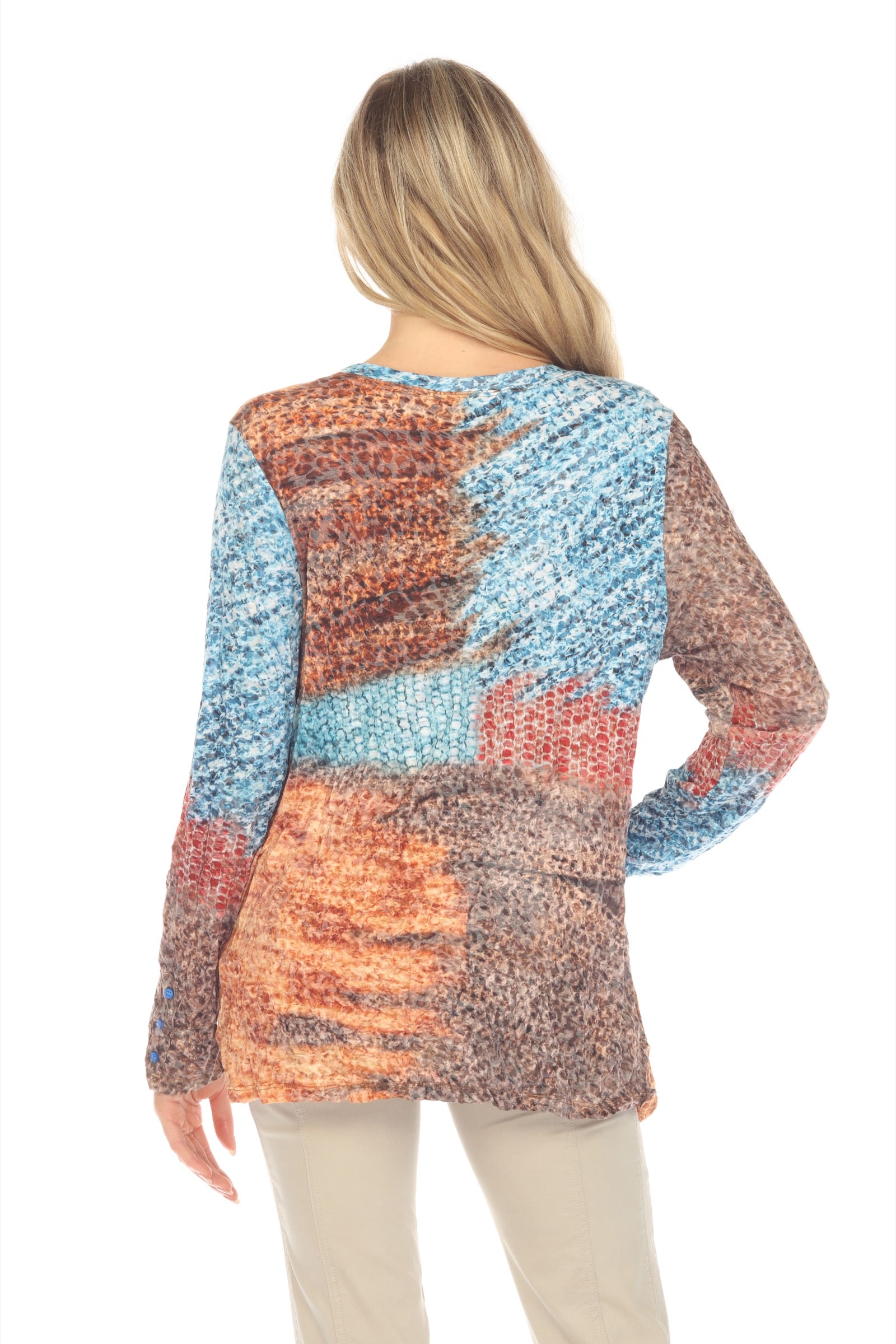 Layla Top - Aqua Sands - CARINE