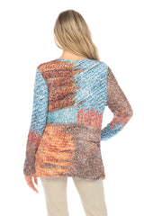 Layla Top - Aqua Sands - CARINE