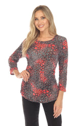 Round-Neck Top - Ruby Jewels - CARINE