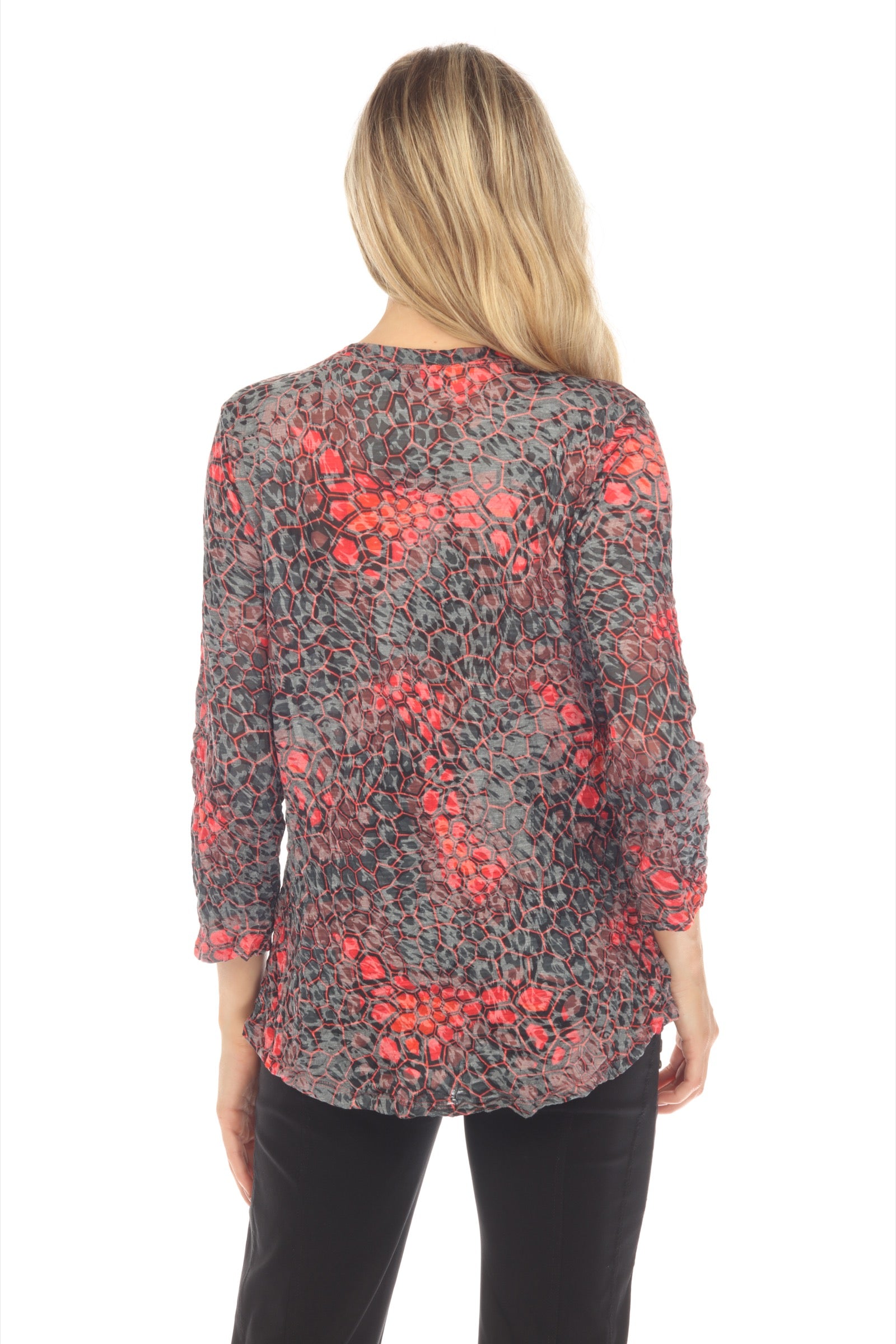 Round-Neck Top - Ruby Jewels - CARINE