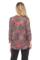 Round-Neck Top - Ruby Jewels - CARINE