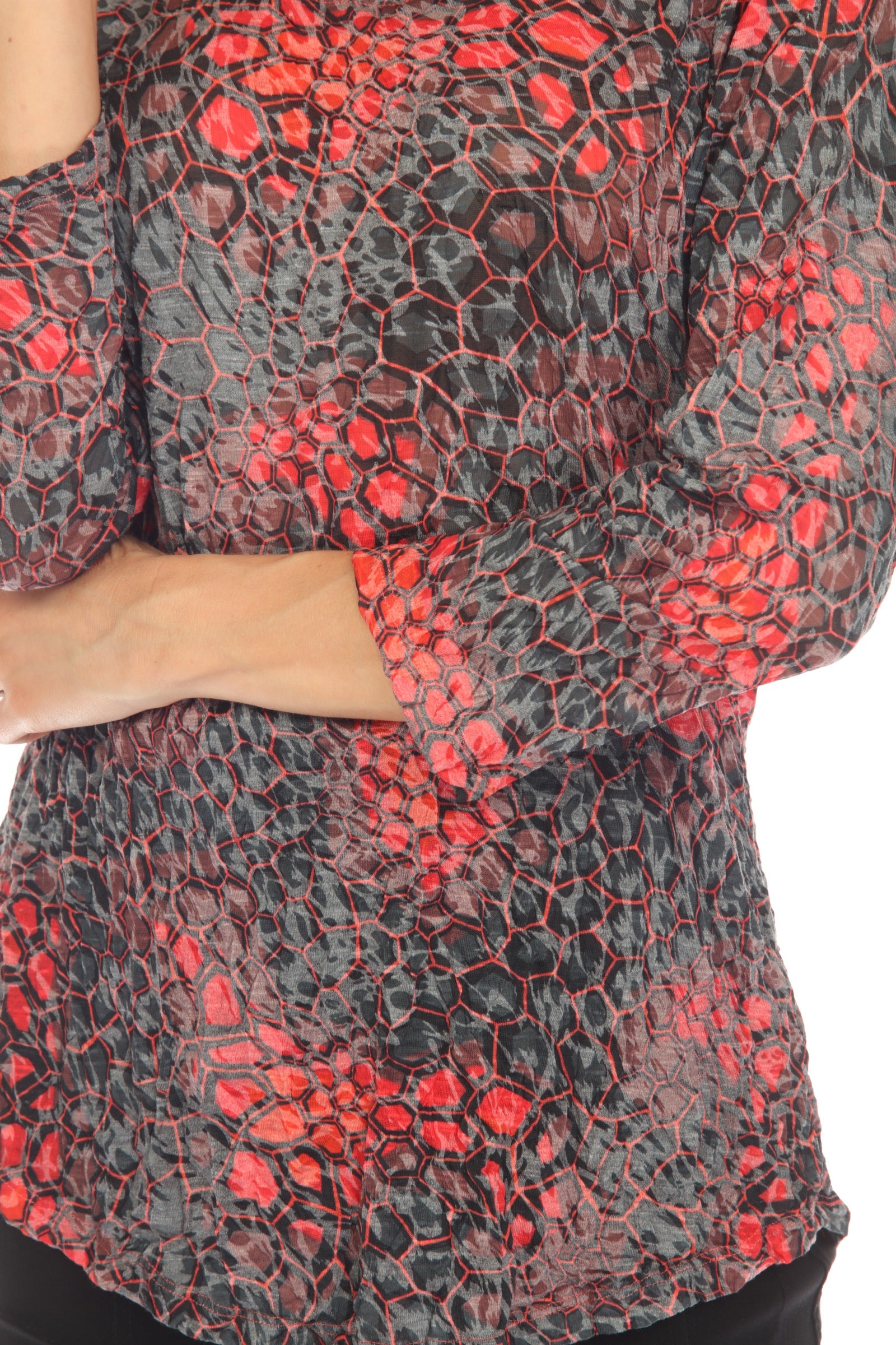 Round-Neck Top - Ruby Jewels - CARINE