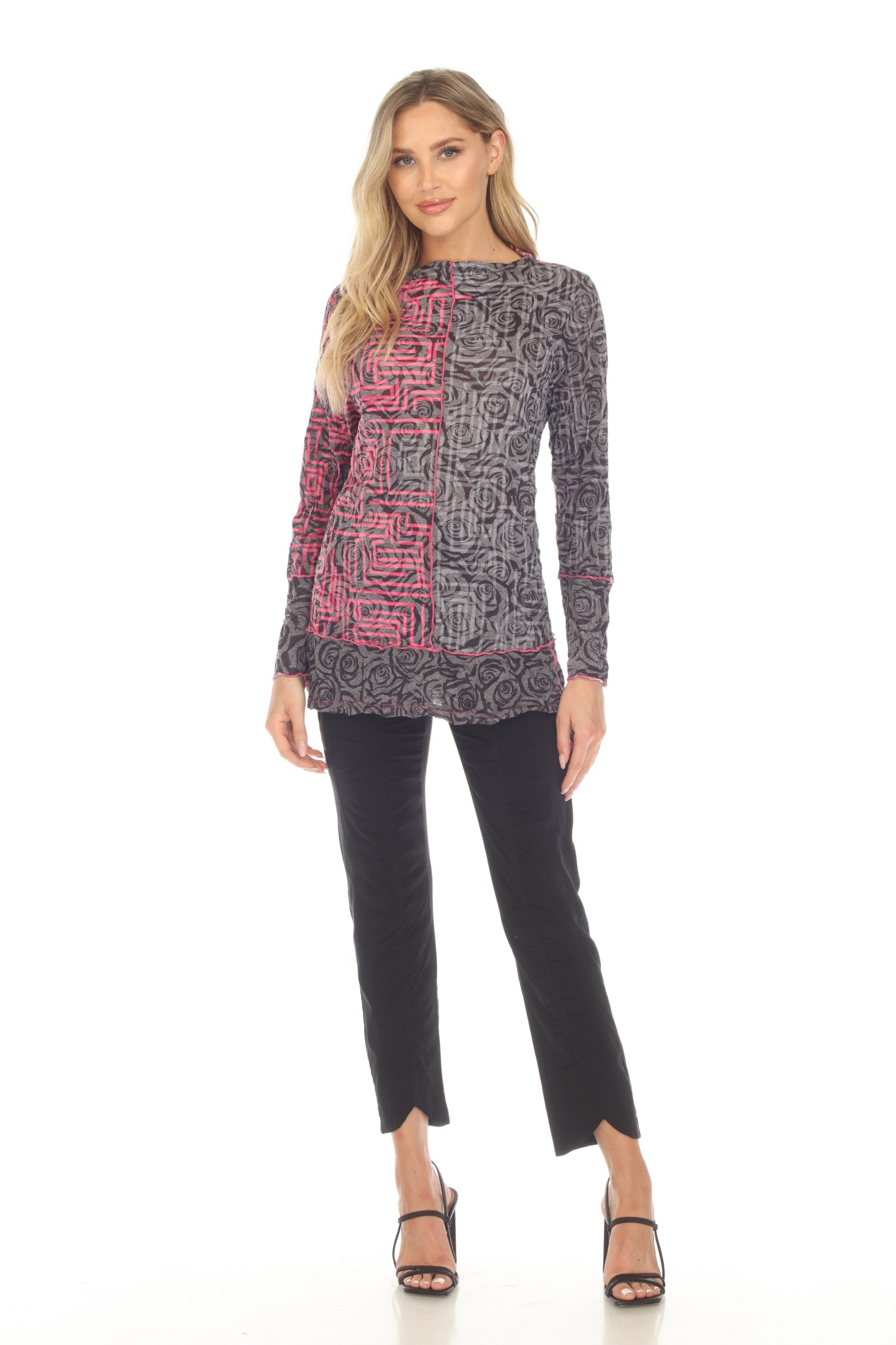 Melinda Top - Rose Puzzle - CARINE