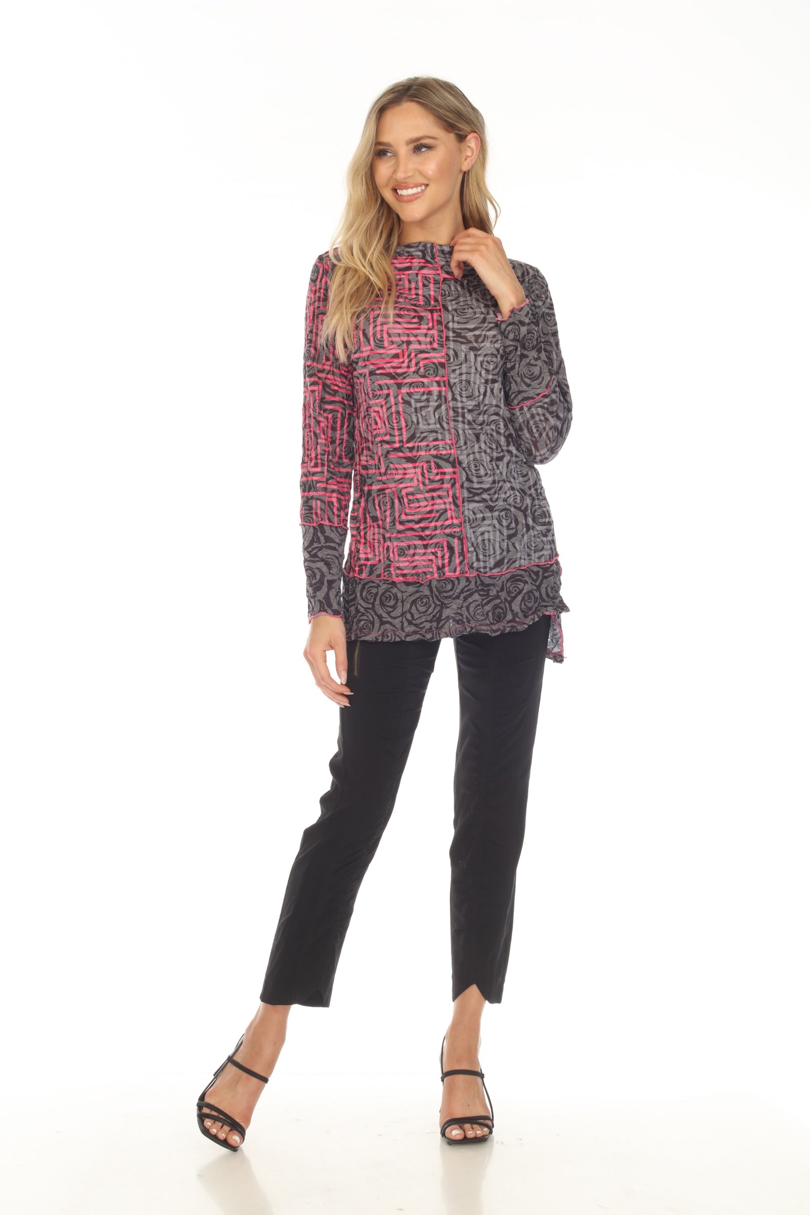 Melinda Top - Rose Puzzle - CARINE