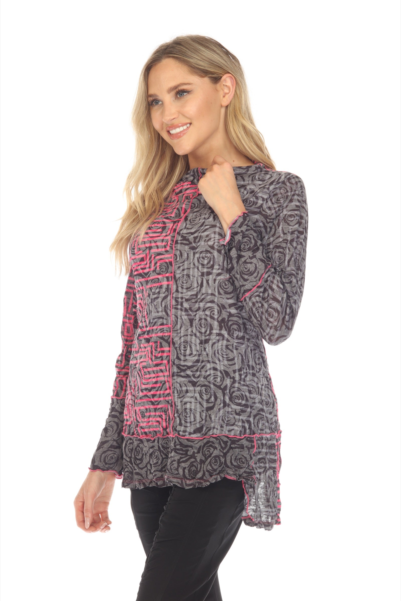 Melinda Top - Rose Puzzle - CARINE
