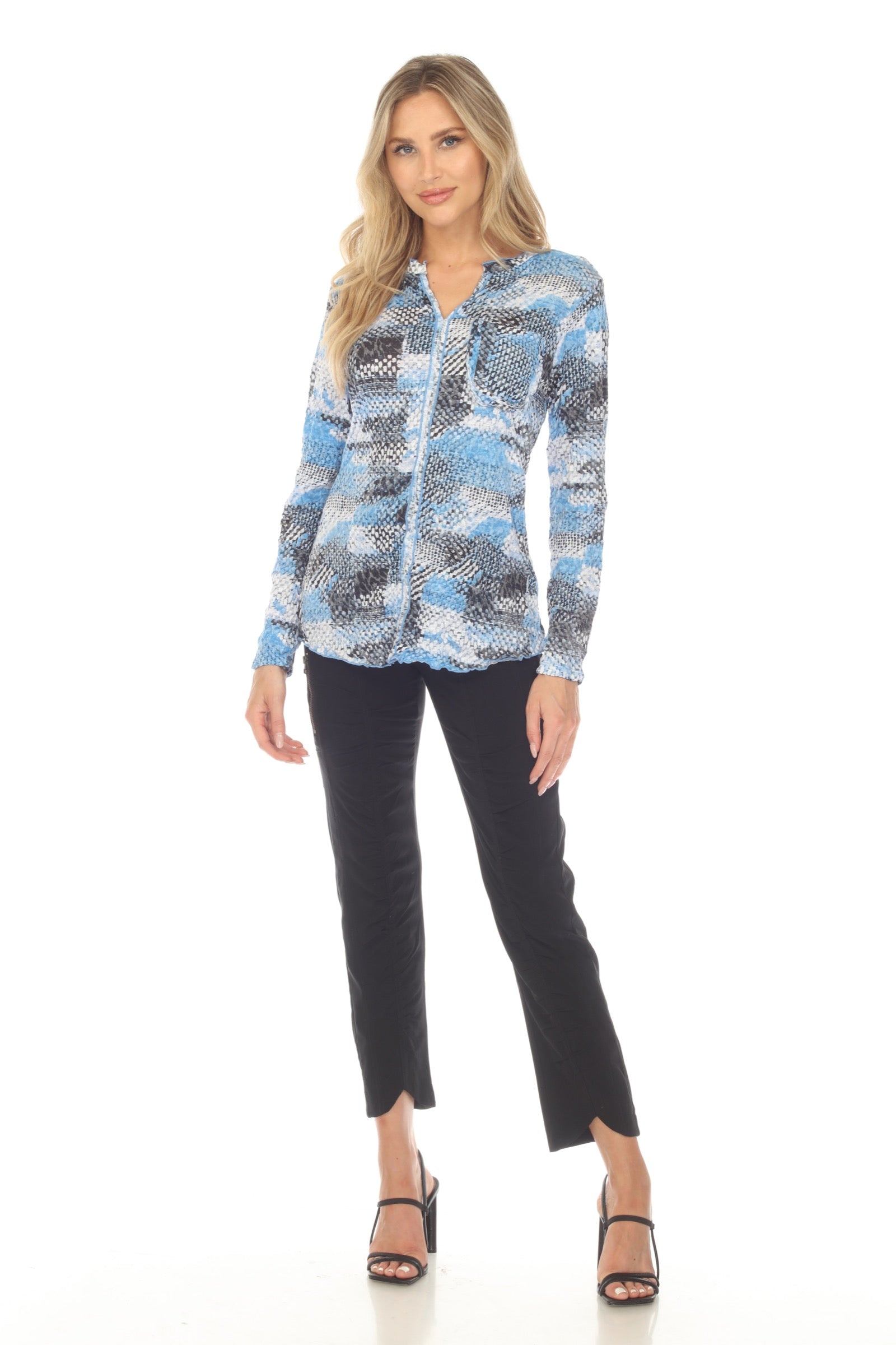 Pamela Top - Skyward Check - CARINE