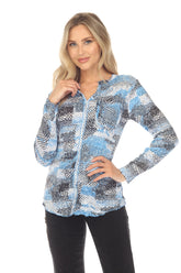 Pamela Top - Skyward Check - CARINE