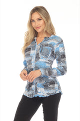 Pamela Top - Skyward Check - CARINE