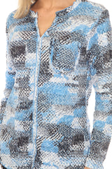 Pamela Top - Skyward Check - CARINE