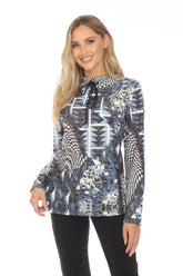 Jillian Pullover - Blue Mix - CARINE