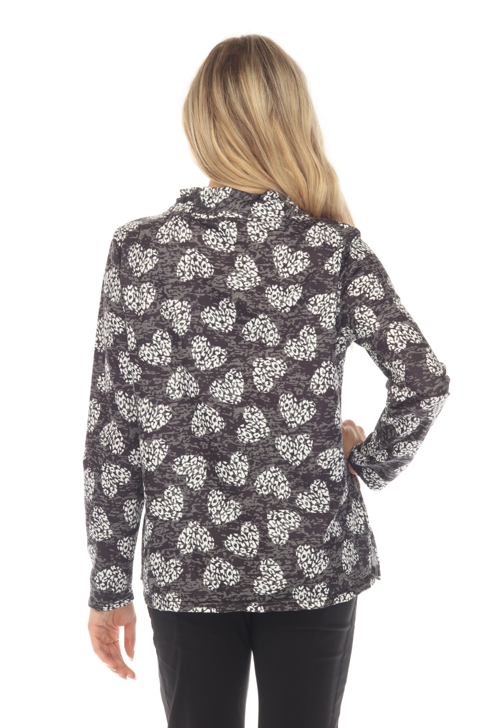 Jillian Pullover - Stamped Hearts - CARINE