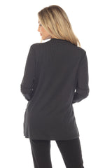 Mock Neck Cross Pattern Top - CARINE