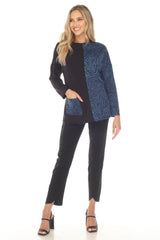 Mock Neck 1pkt Pullover - Blue - CARINE